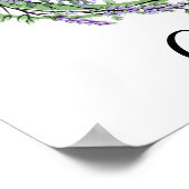 モノグラムC ラベンダー ユーカリのベビー部屋 ポスター (角)