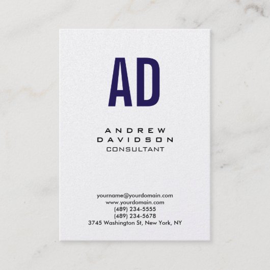 モノグラムChubby名刺 名刺 (正面)