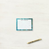 モノグラムClaude Monet, Water Lilies, 1915，アクア ポストイット (デスク上)