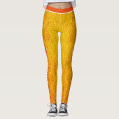 モノグラムCOMBOオレンジグランジ黄（名前あり） レギンス (正面)