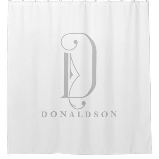 モノグラムDエレガントのソフィセレーショカスタムン シャワーカーテン (正面)