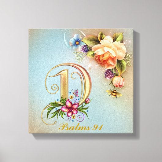 モノグラムDプレミアムキャンバスプリント（光沢） キャンバスプリント (正面)