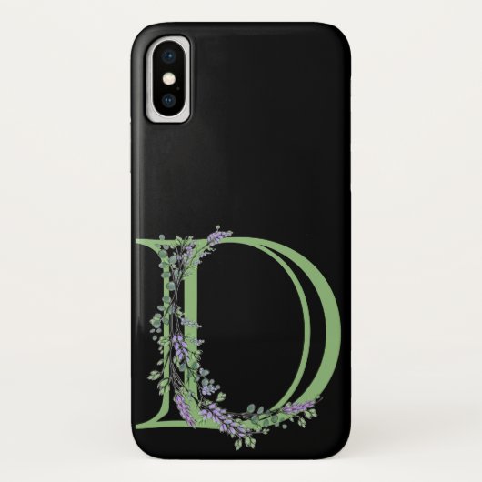 モノグラムD ラベンダー ユーカリ Case-Mate iPhoneケース (裏面)