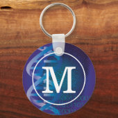 モノグラムDNA指紋科学 キーホルダー (正面)