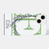 モノグラムEラベンダーユーカリプトゥスケースメイトiPhone Ca Case-Mate iPhoneケース (裏面 (横))