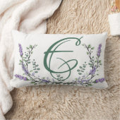 モノグラムEラベンダーユーカリ ランバークッション (ブランケット)