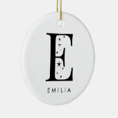 モノグラムE天名 セラミックオーナメント (右)