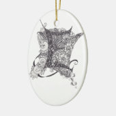 モノグラムE セラミックオーナメント (左)