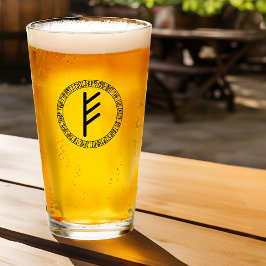 モノグラムE -バイキングスタイル- Pint Glass タンブラーグラス