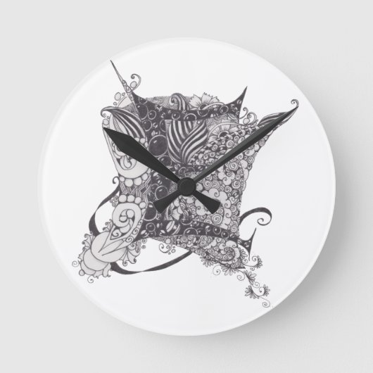 モノグラムE ラウンド壁時計 (正面)