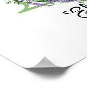 モノグラムE ラベンダー ユーカリ ポスター (角)