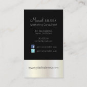 モノグラムENレトロ/DIYカラー 名刺 (裏面)