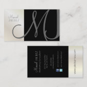 モノグラムENレトロ/DIYカラー 名刺 (正面/裏面)