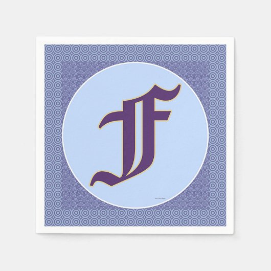 モノグラムF スタンダードカクテルナプキン (正面)