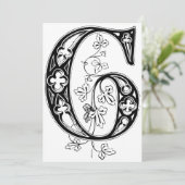 モノグラムGイニシャル白黒 シーズンカード (スタンド正面)