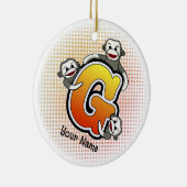 モノグラムGソックモンキー セラミックオーナメント (右)