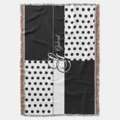 モノグラムG スローブランケット (正面縦)