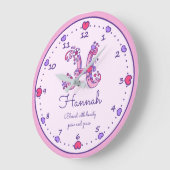 モノグラムHハナのハートの一流の意味時計 ラージ壁時計 (傾斜)