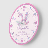 モノグラムHハート名クロックを意味 ラージ壁時計 (傾斜)