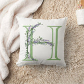 モノグラムHラベンダーユーカリ クッション (ブランケット)