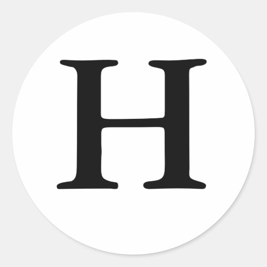 モノグラムH結婚シール ラウンドシール (正面)