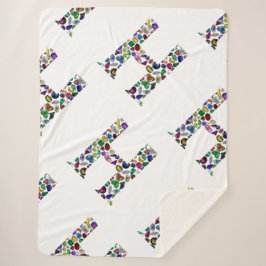 モノグラムH シェルパブランケット