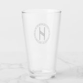 モノグラムH -バイキングスタイル- Pint Glass タンブラーグラス (裏面)