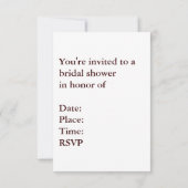 モノグラムH 招待状 (裏面)