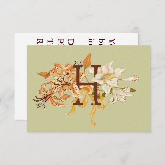 モノグラムH 招待状 (正面/裏面)