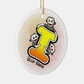 モノグラムIソックサル セラミックオーナメント (右)