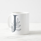 モノグラムJイニシャルコーヒーマグ コーヒーマグカップ (正面左)