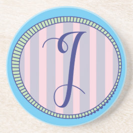 モノグラムJサンドストーンコースター コースター