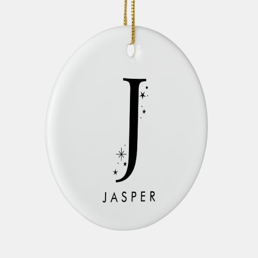 モノグラムJ天の名前 セラミックオーナメント (右)