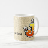 モノグラムJ ソックモンキーマグ コーヒーマグカップ (正面右)