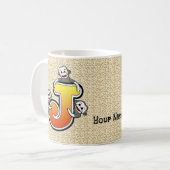 モノグラムJ ソックモンキーマグ コーヒーマグカップ (正面左)
