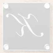 モノグラムK ガラスコースター (裏面)