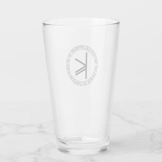 モノグラムK -バイキングスタイル- Pint Glass タンブラーグラス (裏面)