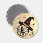 モノグラムLハロウィーンスカイウィッチスパイダーズ名磁石 マグネット (正面/裏面)