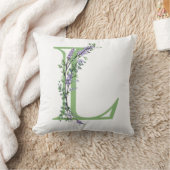 モノグラムLラベンダーユーカリ クッション (ブランケット)