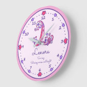 モノグラムLレノラハート名とは時計 ラージ壁時計 (傾斜)