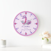 モノグラムLレノラハート名とは時計 ラージ壁時計 (ホーム)