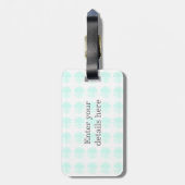 モノグラムL柔軟パーソナライズされた馬 ラゲッジタグ (裏面縦)