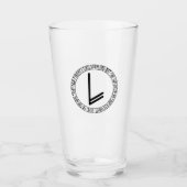 モノグラムL -バイキングスタイル- Pint Glass タンブラーグラス (正面)