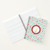 モノグラムLETTER Jターコイズレッドカントリーフローラ ノートブック (内部)