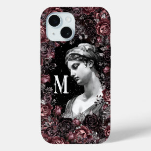 モノグラムMギリシャのローマ天女神アート iPhone 15ケース