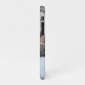 モノグラムMビーチ小石ストーンブルーパープル iPhoneケース (左側)