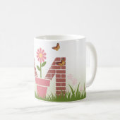 モノグラムM春ガーデンマグ コーヒーマグカップ (正面右)