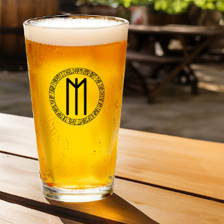 モノグラムM -バイキングスタイル- Pint Glass タンブラーグラス
