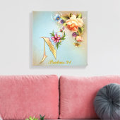 モノグラムNプレミアムキャンバスプリント（光沢） キャンバスプリント (インサイチュ (リビング))