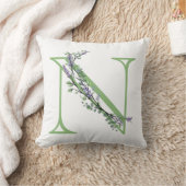 モノグラムNラベンダーユーカリ クッション (ブランケット)